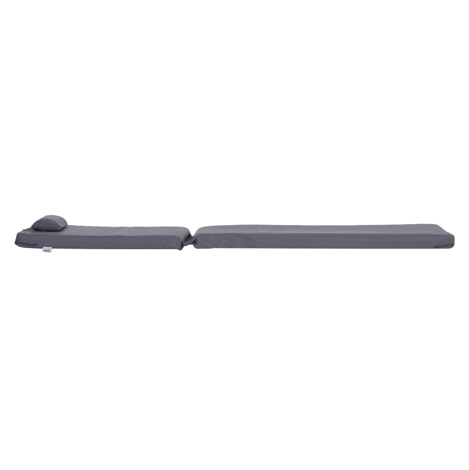 SUNBED CUSHION WITH HEADREST SIFNOS HM11234.31T - TEXTILENE 600g/m2 2x1 - GREY