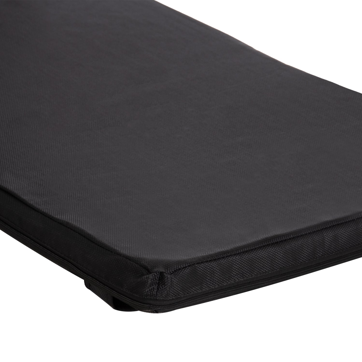 SUNBED CUSHION WITH HEADREST SIFNOS HM11234.15T - TEXTILENE 600g/m2 2x1 - BLACK