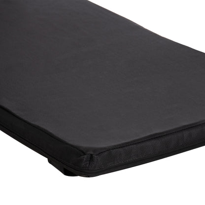 SUNBED CUSHION WITH HEADREST SIFNOS HM11234.15T - TEXTILENE 600g/m2 2x1 - BLACK