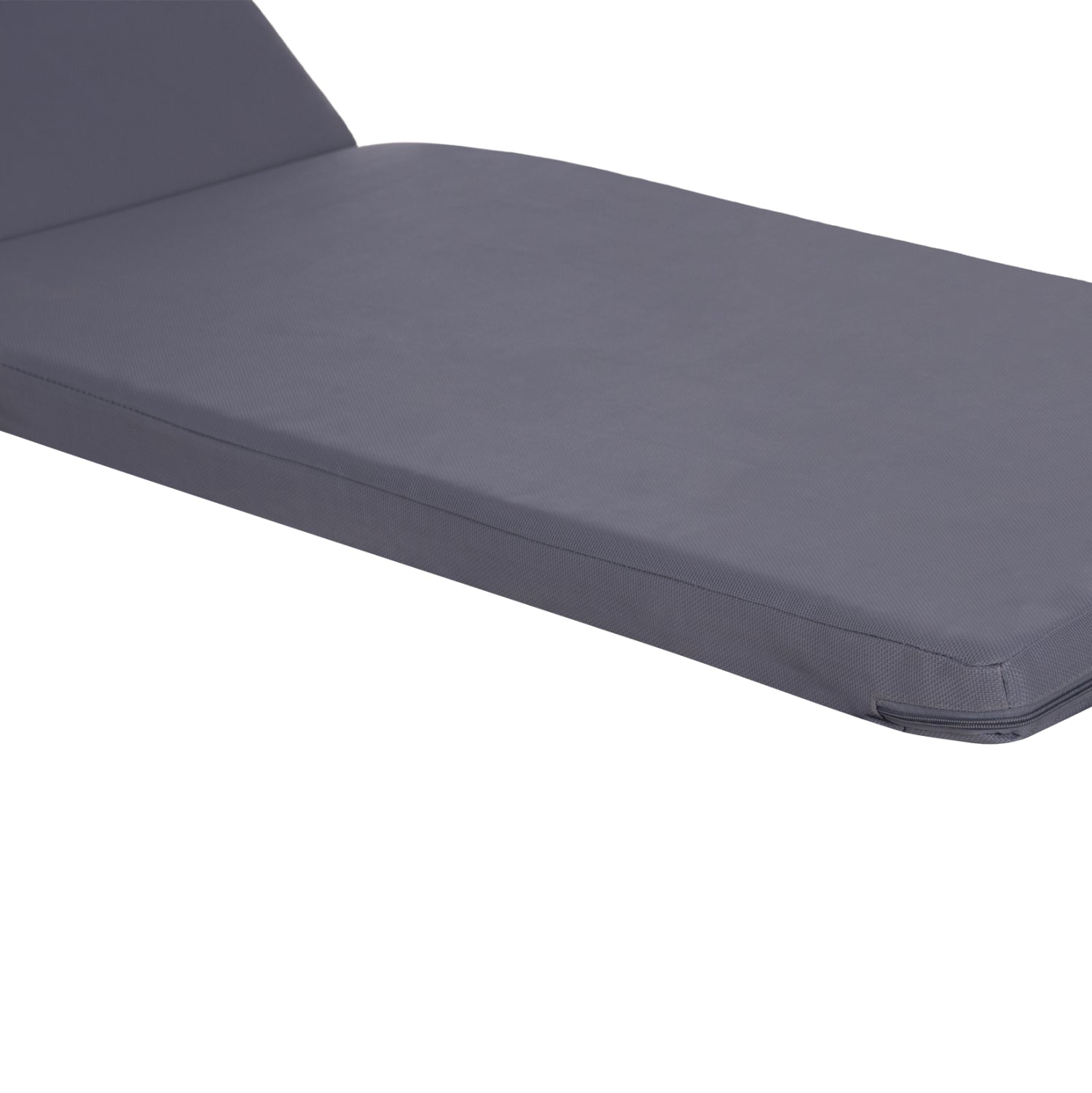 SUNBED CUSHION WITH HEADREST SIFNOS HM11234.31T - TEXTILENE 600g/m2 2x1 - GREY
