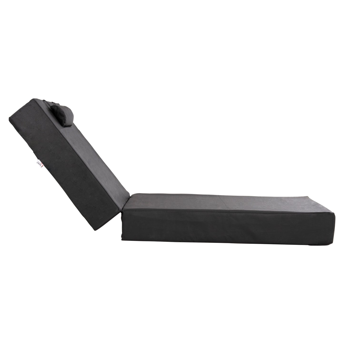 SUNBED CUSHION TEXTLINE SIFNOS BLACK HM11761.01 200(120+80)x70x20Hcm.