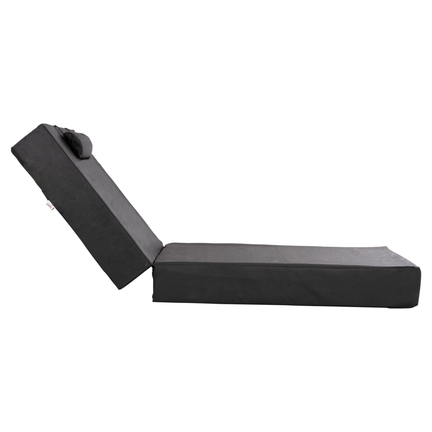 SUNBED CUSHION TEXTLINE SIFNOS BLACK HM11761.01 200(120+80)x70x20Hcm.