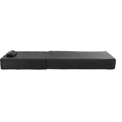 SUNBED CUSHION TEXTLINE SIFNOS BLACK HM11761.01 200(120+80)x70x20Hcm.