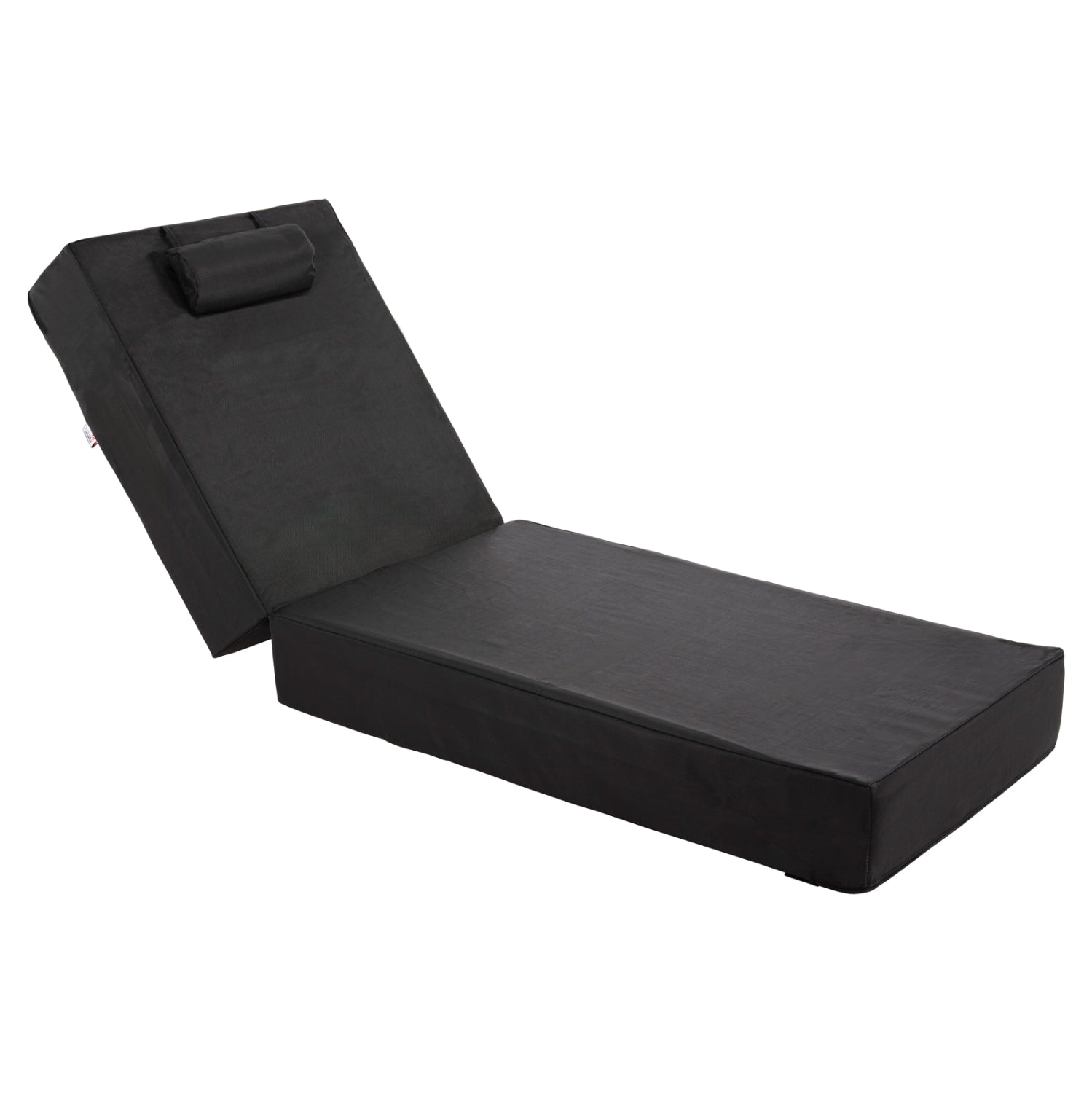 SUNBED CUSHION TEXTLINE SIFNOS BLACK HM11761.01 200(120+80)x70x20Hcm.