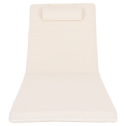 SUNBED CUSHION SIFNOS TEXTLINE BEIGE ΗΜ11234.61T 190(114-76)x58x6.5Ηcm.