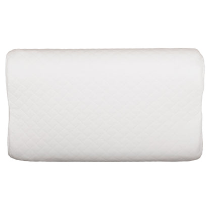 SLEEPING PILLOW BEZEL HM673 MEMORY FOAM-WHITE FABRIC 55x32Hcm.