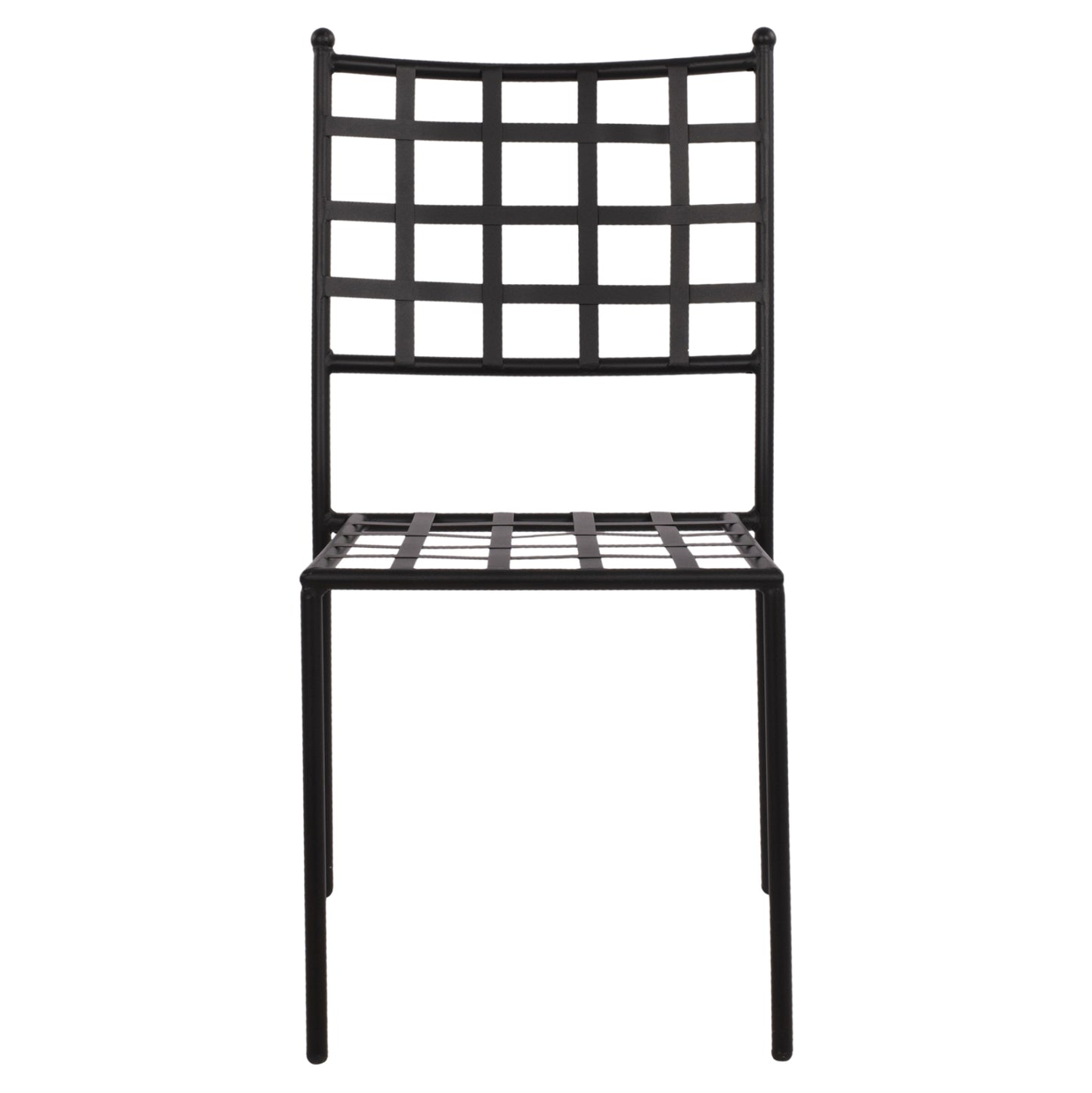 Metallic chair HM5509 in black color 46x58x88  cm
