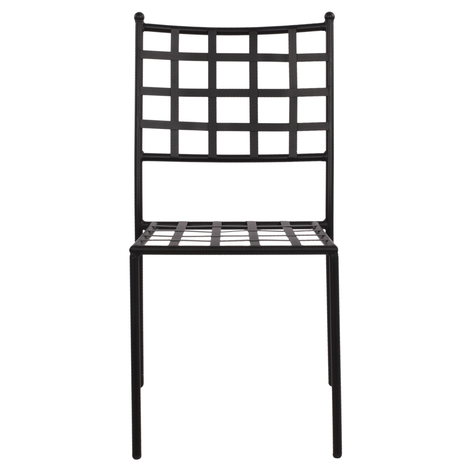 Metallic chair HM5509 in black color 46x58x88  cm