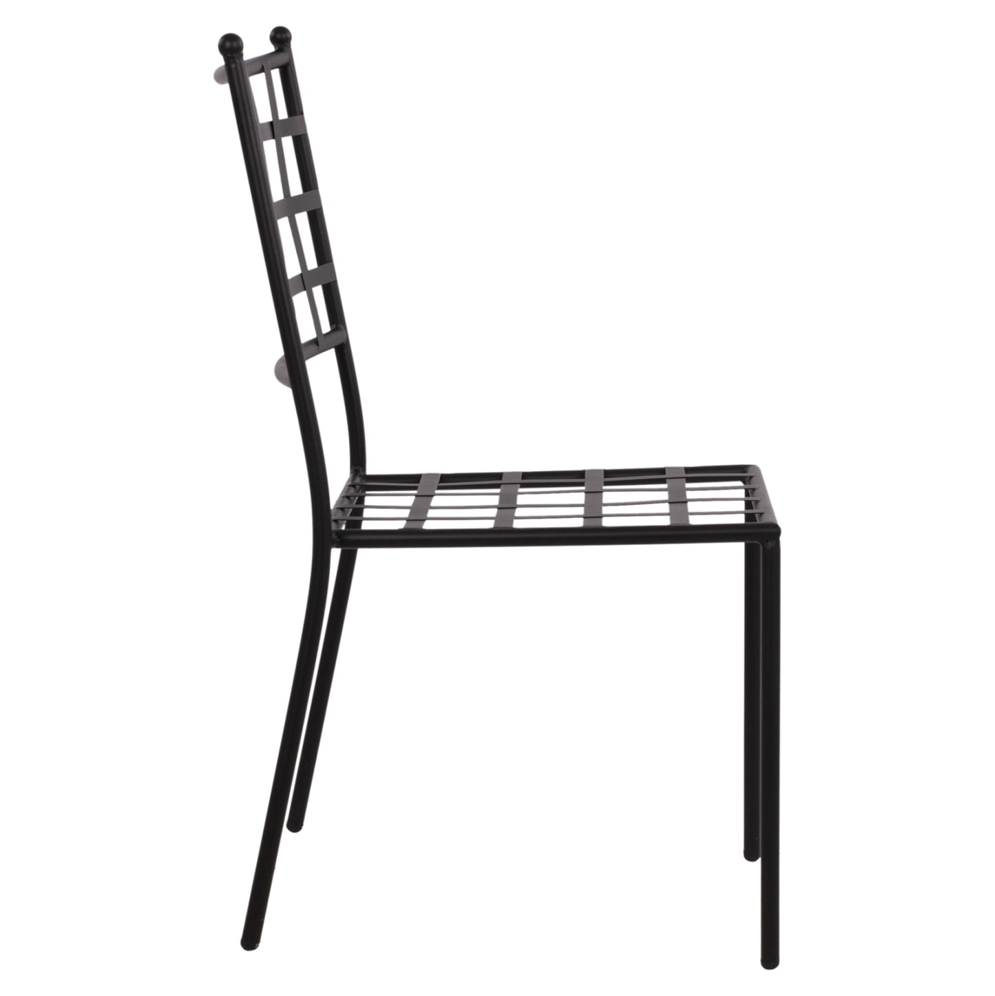 Metallic chair HM5509 in black color 46x58x88  cm