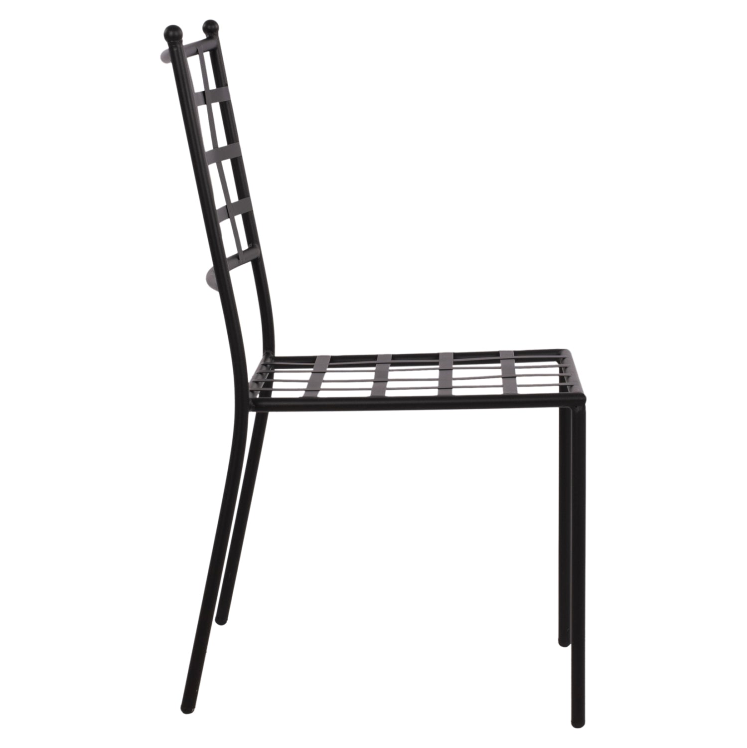 Metallic chair HM5509 in black color 46x58x88  cm