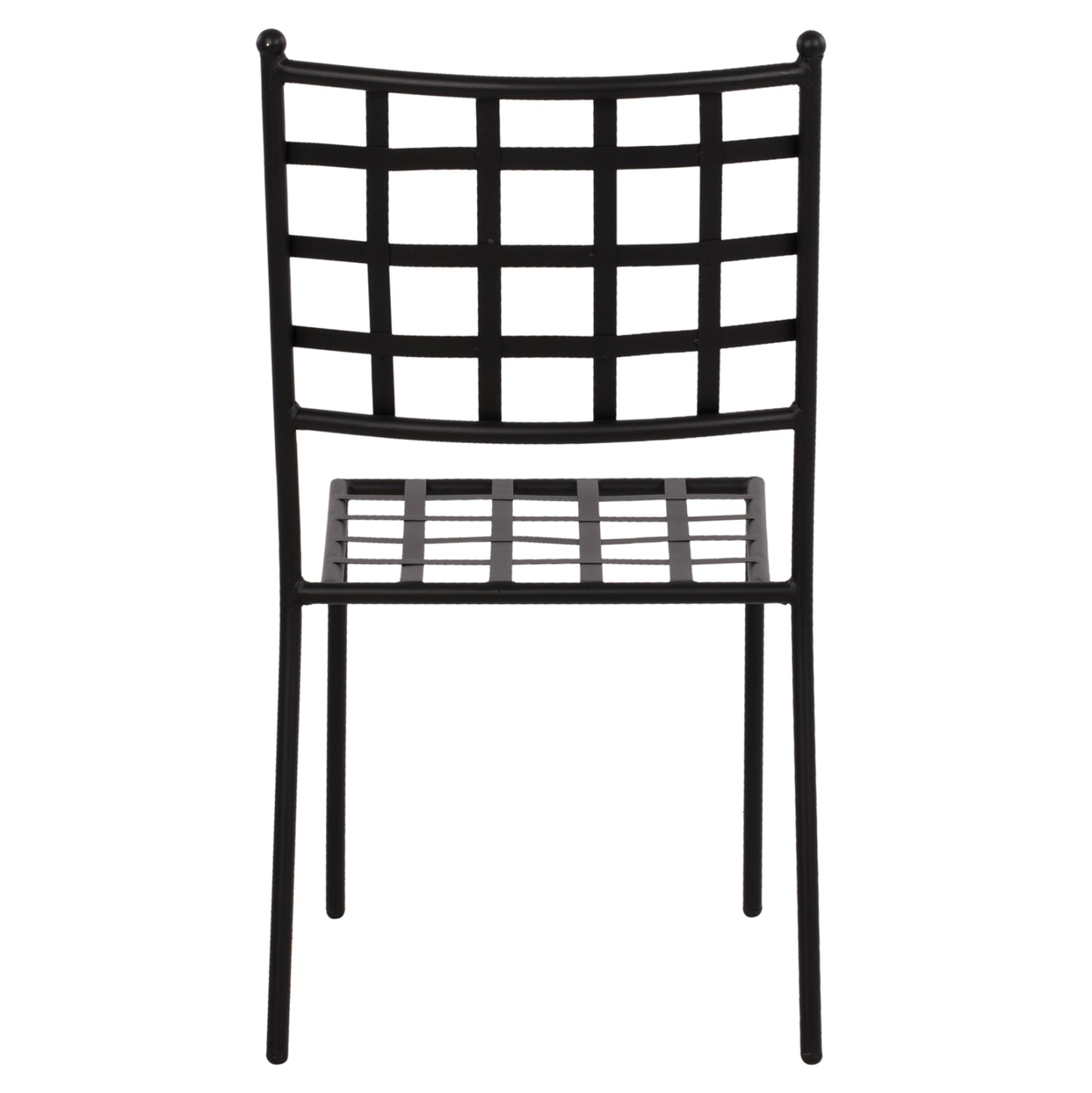 Metallic chair HM5509 in black color 46x58x88  cm