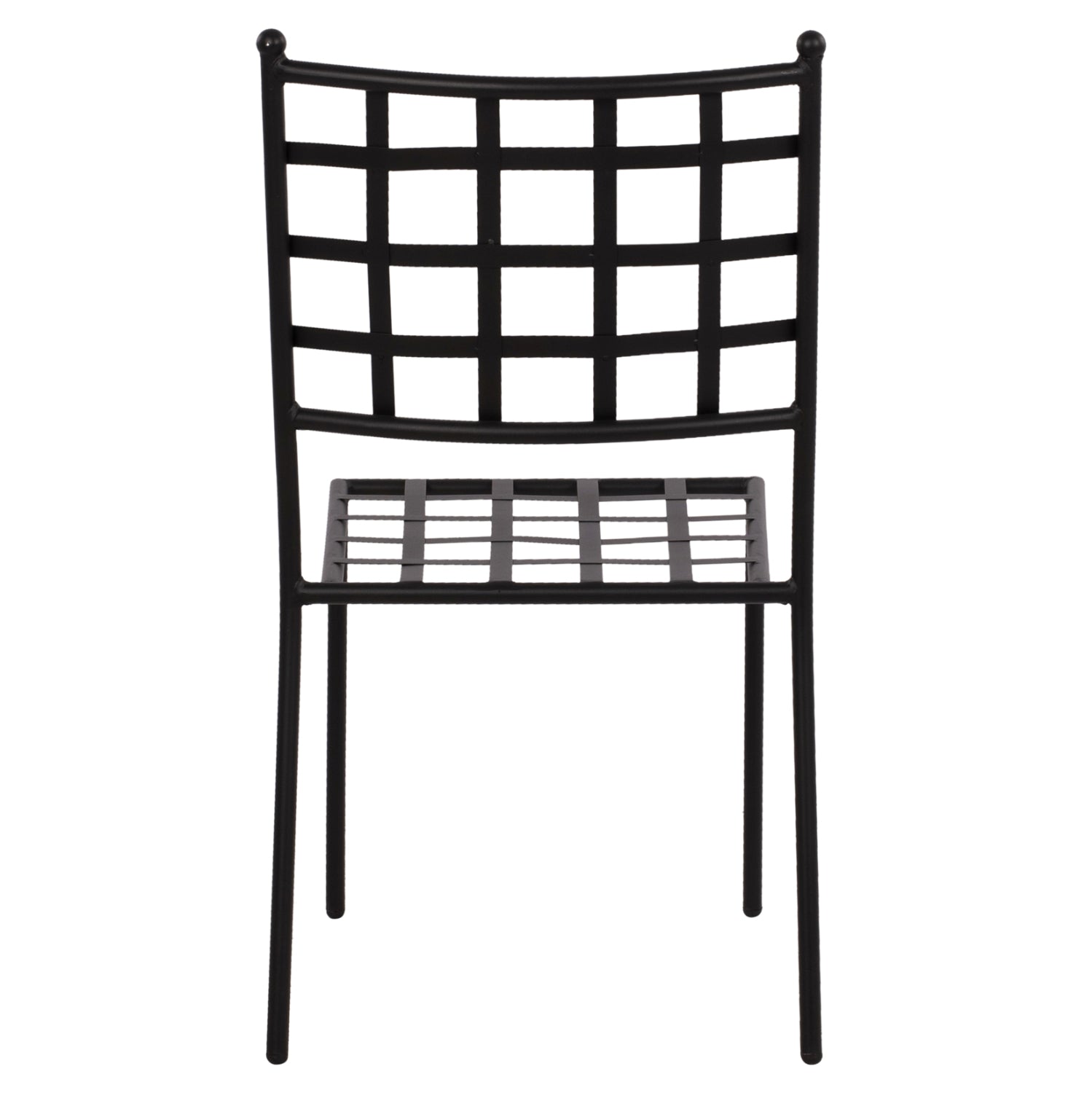 Metallic chair HM5509 in black color 46x58x88  cm