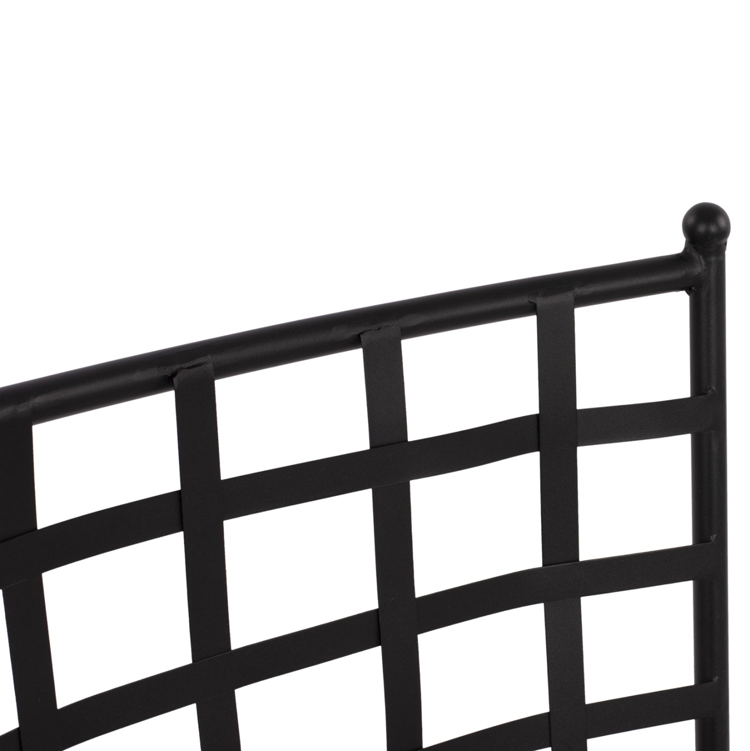 Metallic chair HM5509 in black color 46x58x88  cm