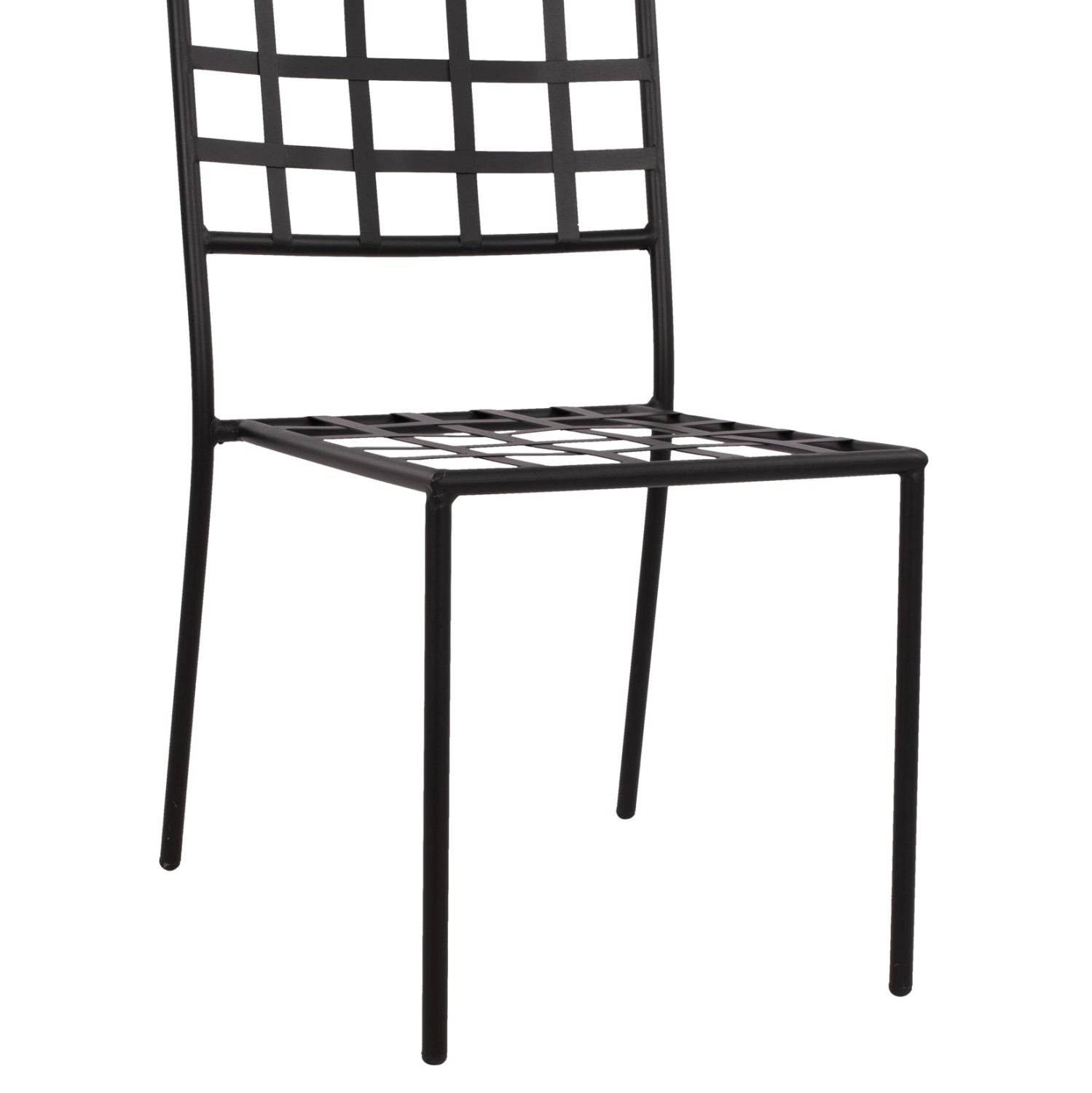 Metallic chair HM5509 in black color 46x58x88  cm