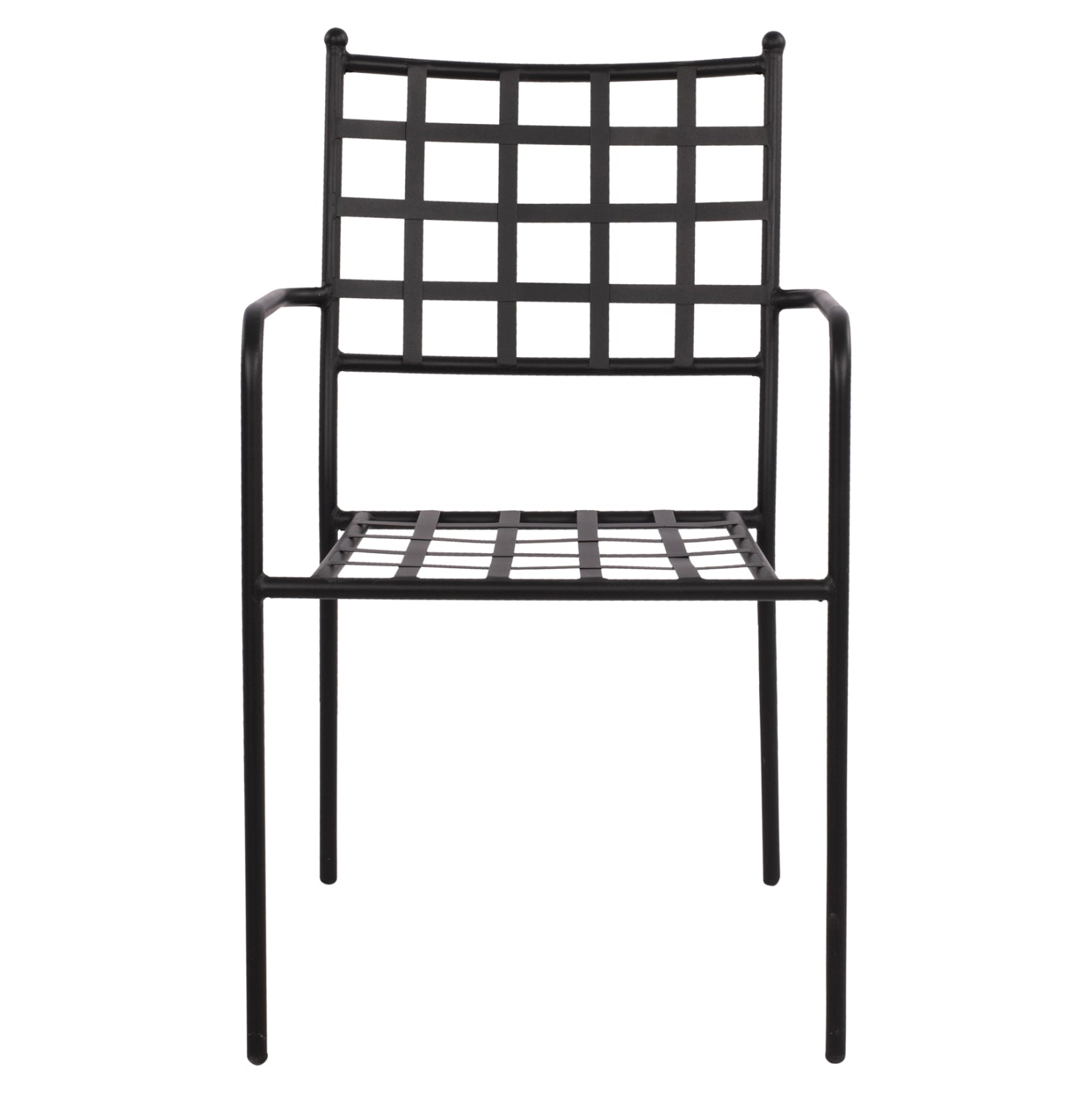 Metallic Armchair HM5508 Black color 46x58x88 cm