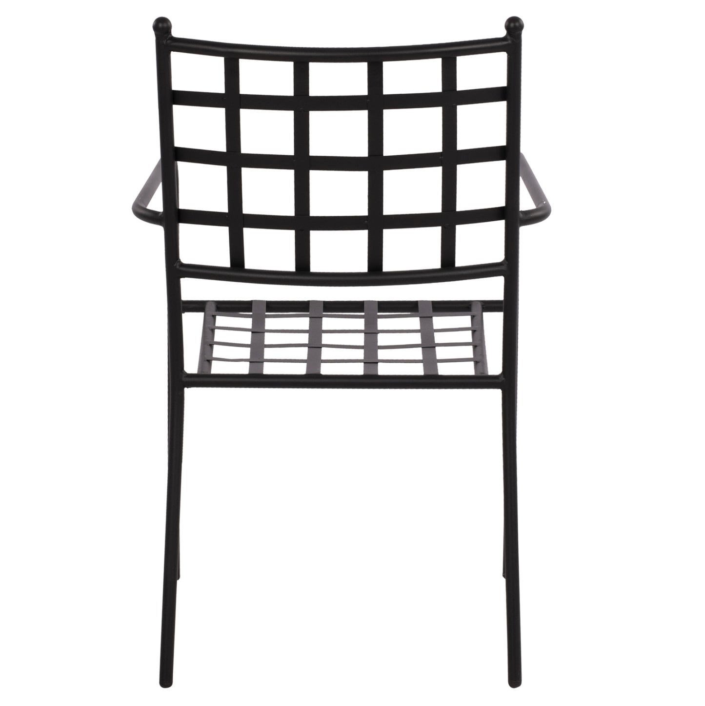 Metallic Armchair HM5508 Black color 46x58x88 cm