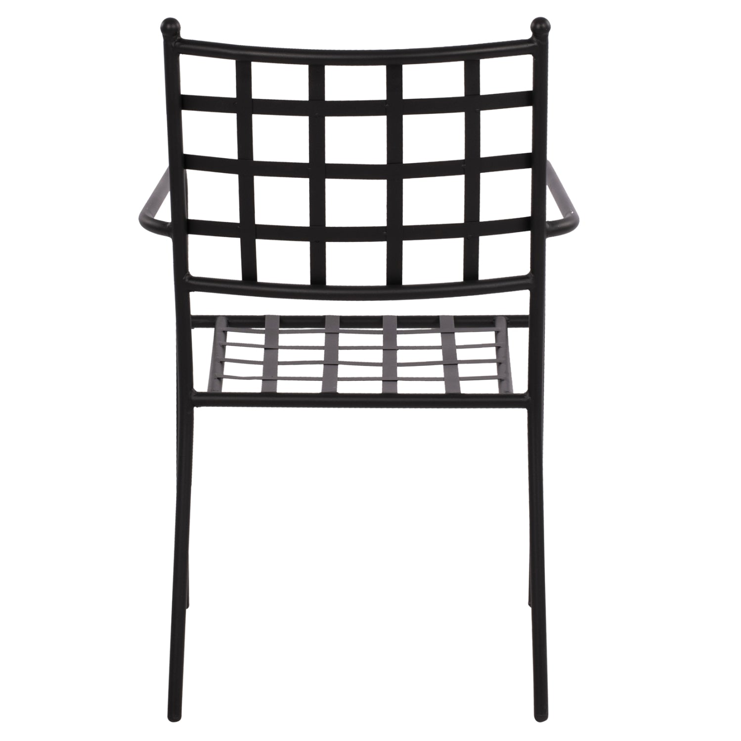 Metallic Armchair HM5508 Black color 46x58x88 cm