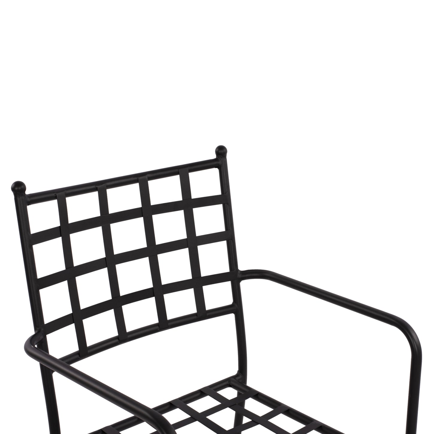 Metallic Armchair HM5508 Black color 46x58x88 cm