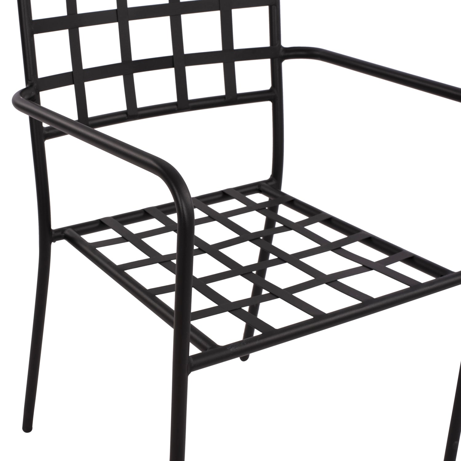 Metallic Armchair HM5508 Black color 46x58x88 cm