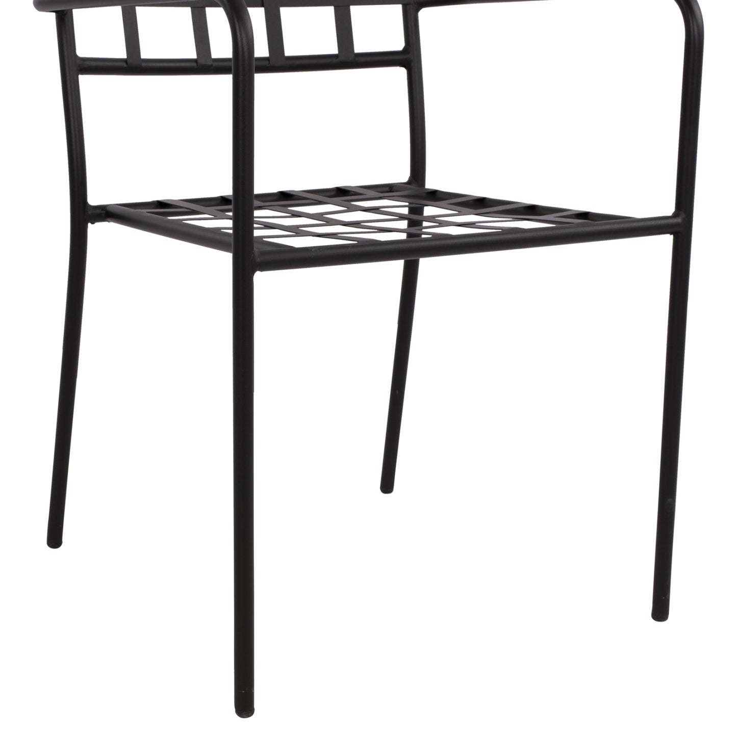 Metallic Armchair HM5508 Black color 46x58x88 cm