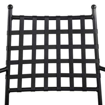 Metallic armchair KENNEDY HM5171.11 Black color 57x60x92H cm
