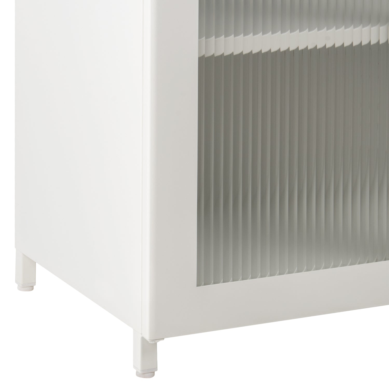 DISPLAY CABINET METALLIC CARIL HM9571.02 WHITE 80x37-40x102Hcm.