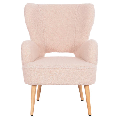 ARMCHAIR MYLIE HM8394.23 ECRU BOUCLE FABRIC 66x76x90Hcm.