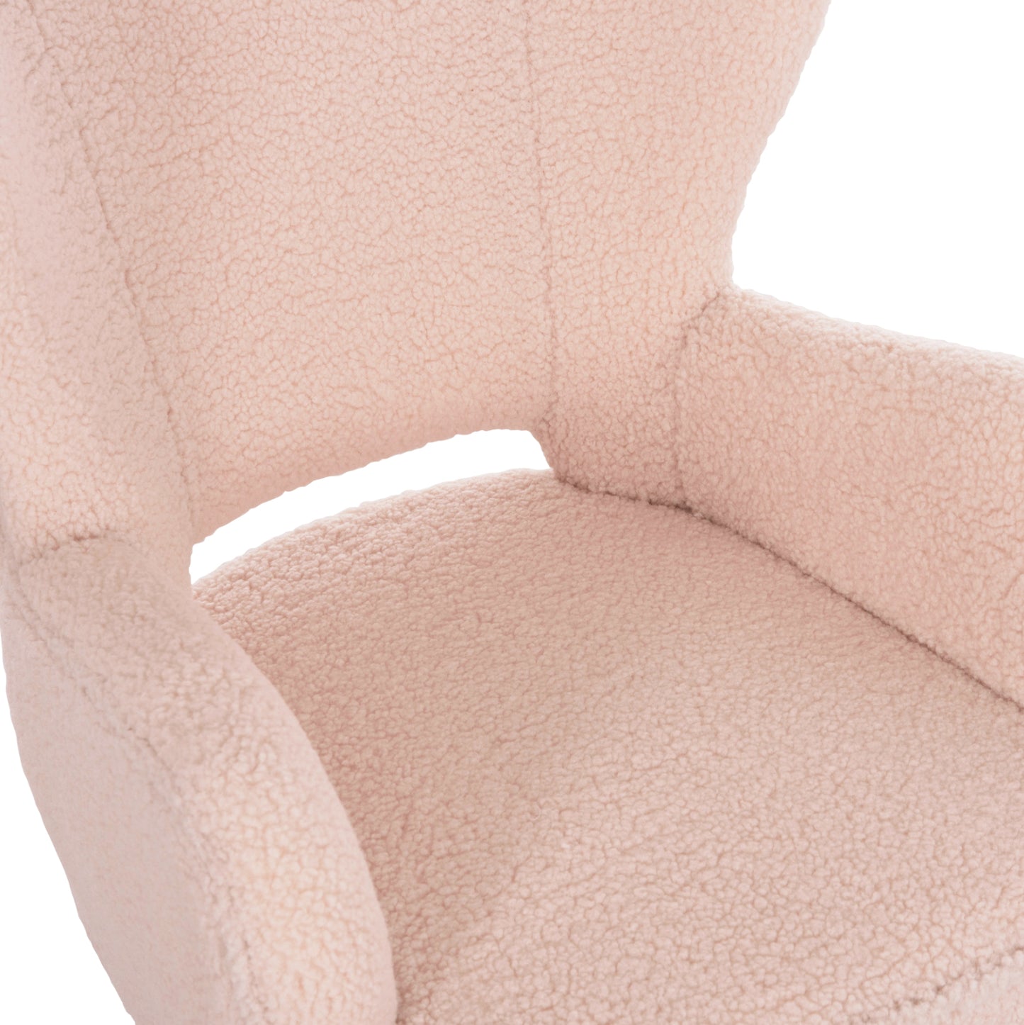 ARMCHAIR MYLIE HM8394.23 ECRU BOUCLE FABRIC 66x76x90Hcm.
