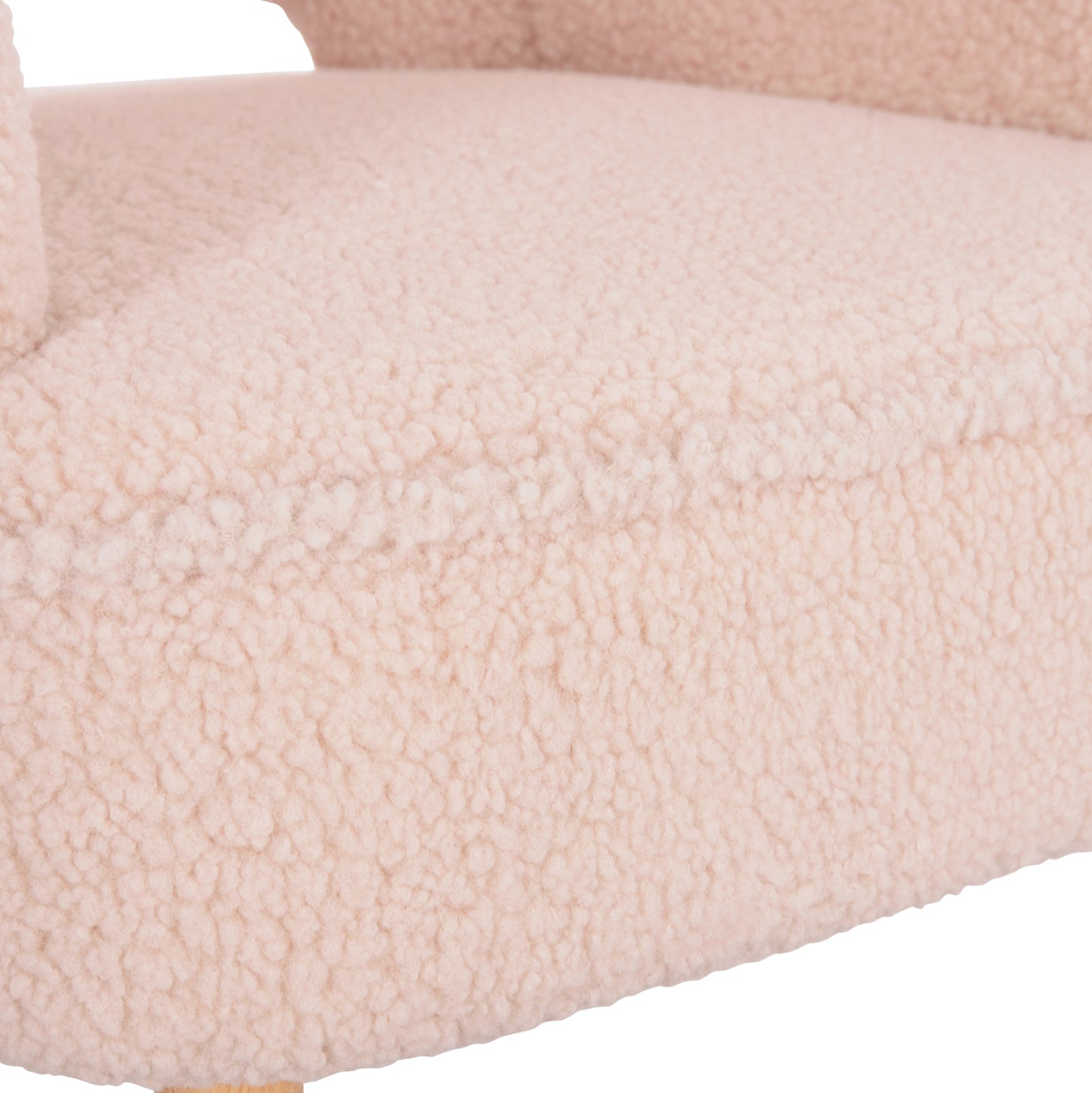 ARMCHAIR MYLIE HM8394.23 ECRU BOUCLE FABRIC 66x76x90Hcm.