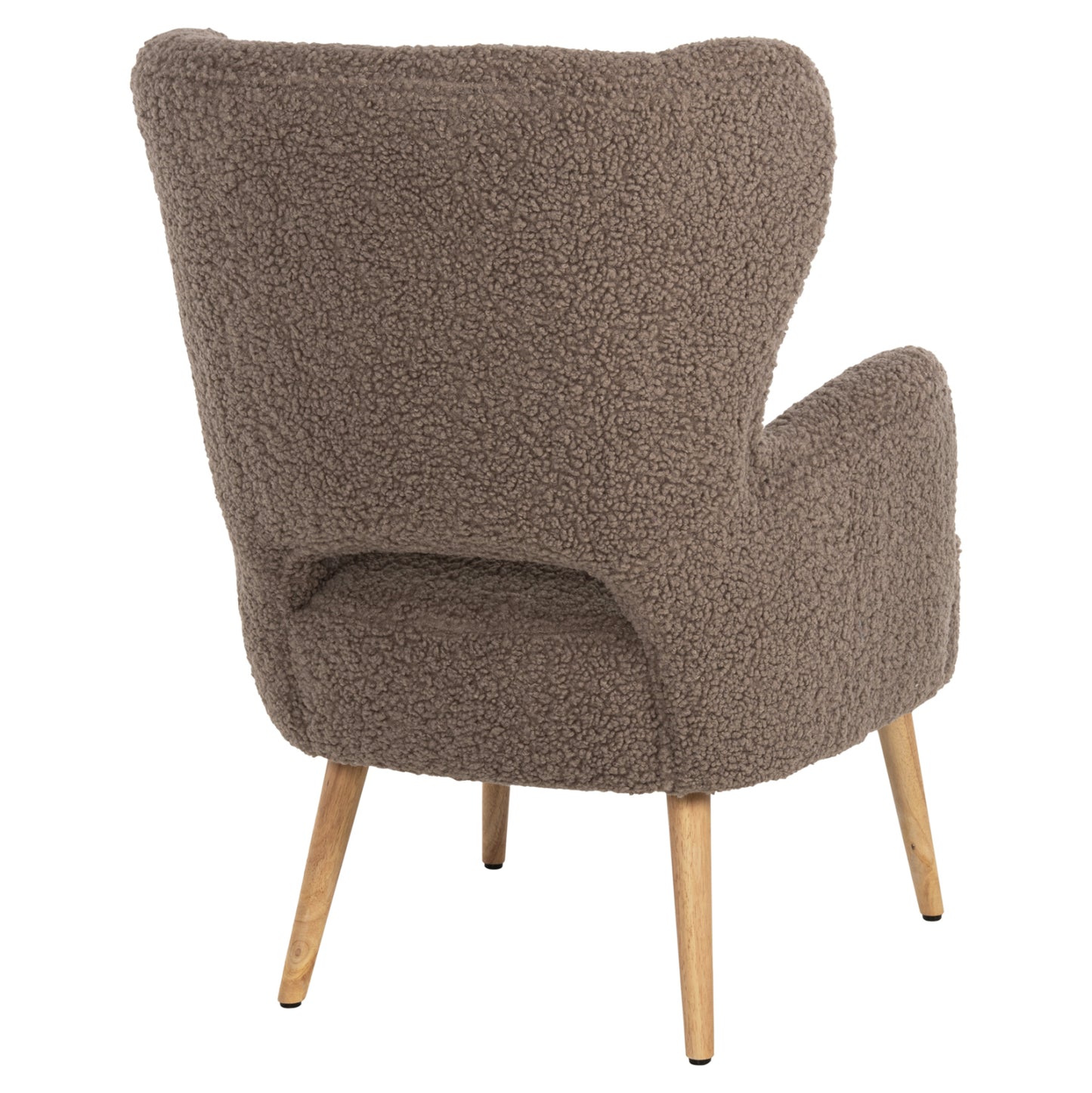 ARMCHAIR MYLIE HM8394.25 BOUCLE FABRIC LIGHT BROWN COLOR  67x75x93Hcm.