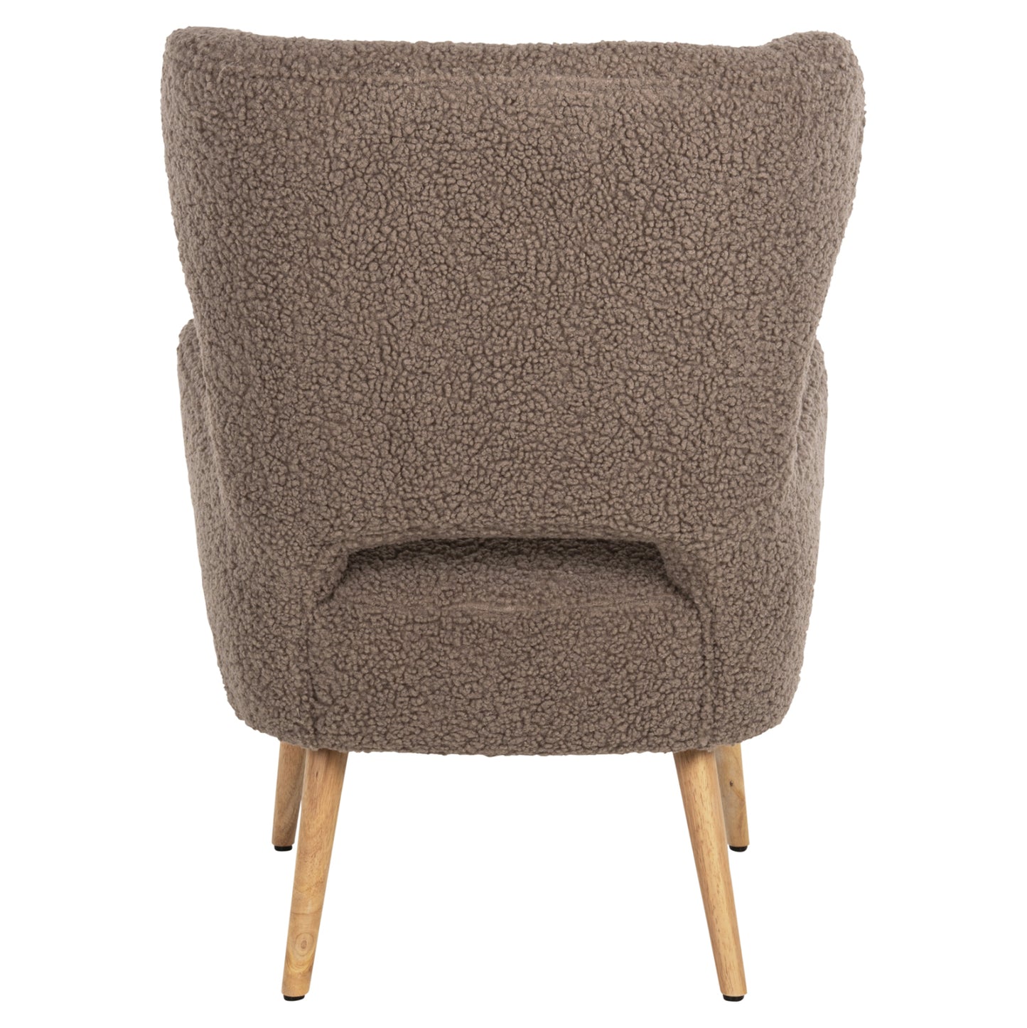 ARMCHAIR MYLIE HM8394.25 BOUCLE FABRIC LIGHT BROWN COLOR  67x75x93Hcm.