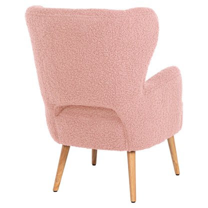 ARMCHAIR MYLIE HM8394.22 DUSTY PINK BOUCLE FABRIC 66X75X93Hcm.