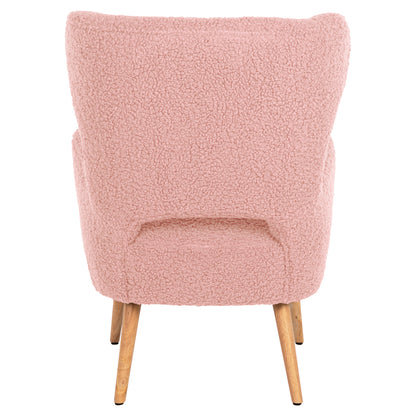 ARMCHAIR MYLIE HM8394.22 DUSTY PINK BOUCLE FABRIC 66X75X93Hcm.
