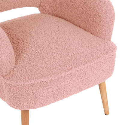 ARMCHAIR MYLIE HM8394.22 DUSTY PINK BOUCLE FABRIC 66X75X93Hcm.