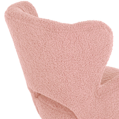 ARMCHAIR MYLIE HM8394.22 DUSTY PINK BOUCLE FABRIC 66X75X93Hcm.