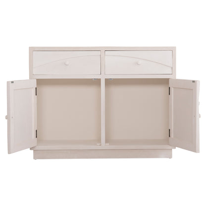 BUFFET SERIES SANTORINI HM18046 MDF IN OFF-WHITE COLOR-2 DRAWERS & 2 DOORS 107x38x82.5Hcm.