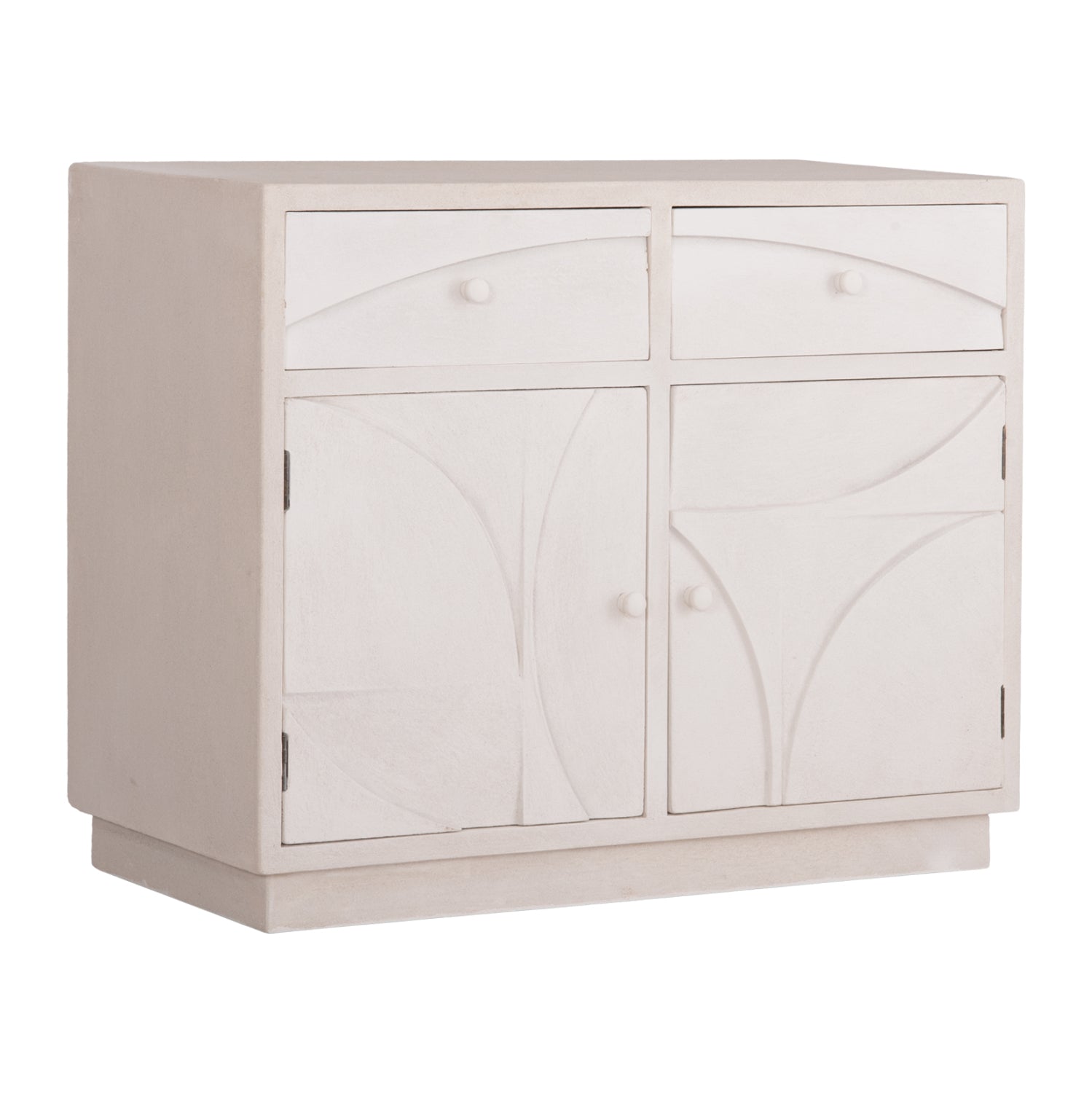 BUFFET SERIES SANTORINI HM18046 MDF IN OFF-WHITE COLOR-2 DRAWERS & 2 DOORS 107x38x82.5Hcm.