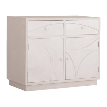 BUFFET SERIES SANTORINI HM18046 MDF IN OFF-WHITE COLOR-2 DRAWERS & 2 DOORS 107x38x82.5Hcm.