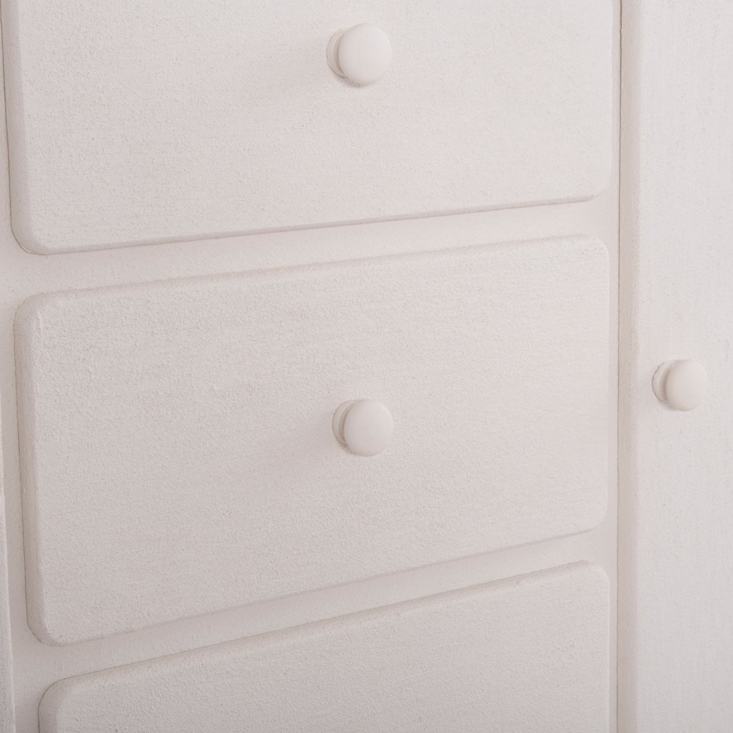 BUFFET SERIES SANTORINI HM18048 MDF IN OFF-WHITE COLOR-3 DRAWERS & 2 DOORS 120x38x80Hcm.