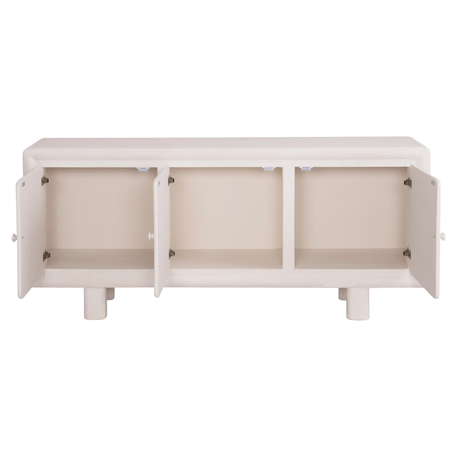 BUFFET SERIES SANTORINI HM18068 MDF IN OFF-WHITE COLOR-3 DOORS 140x38x64Hcm.