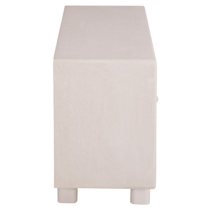BUFFET SERIES SANTORINI HM18068 MDF IN OFF-WHITE COLOR-3 DOORS 140x38x64Hcm.