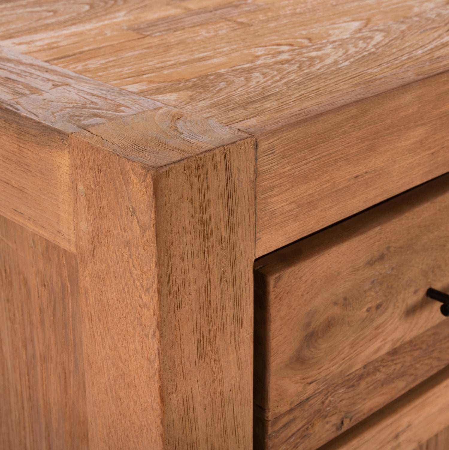 BUFFET GRAYSON HM9802 RECYCLED TEAK WOOD IN NATURAL 220x50x90Hcm.
