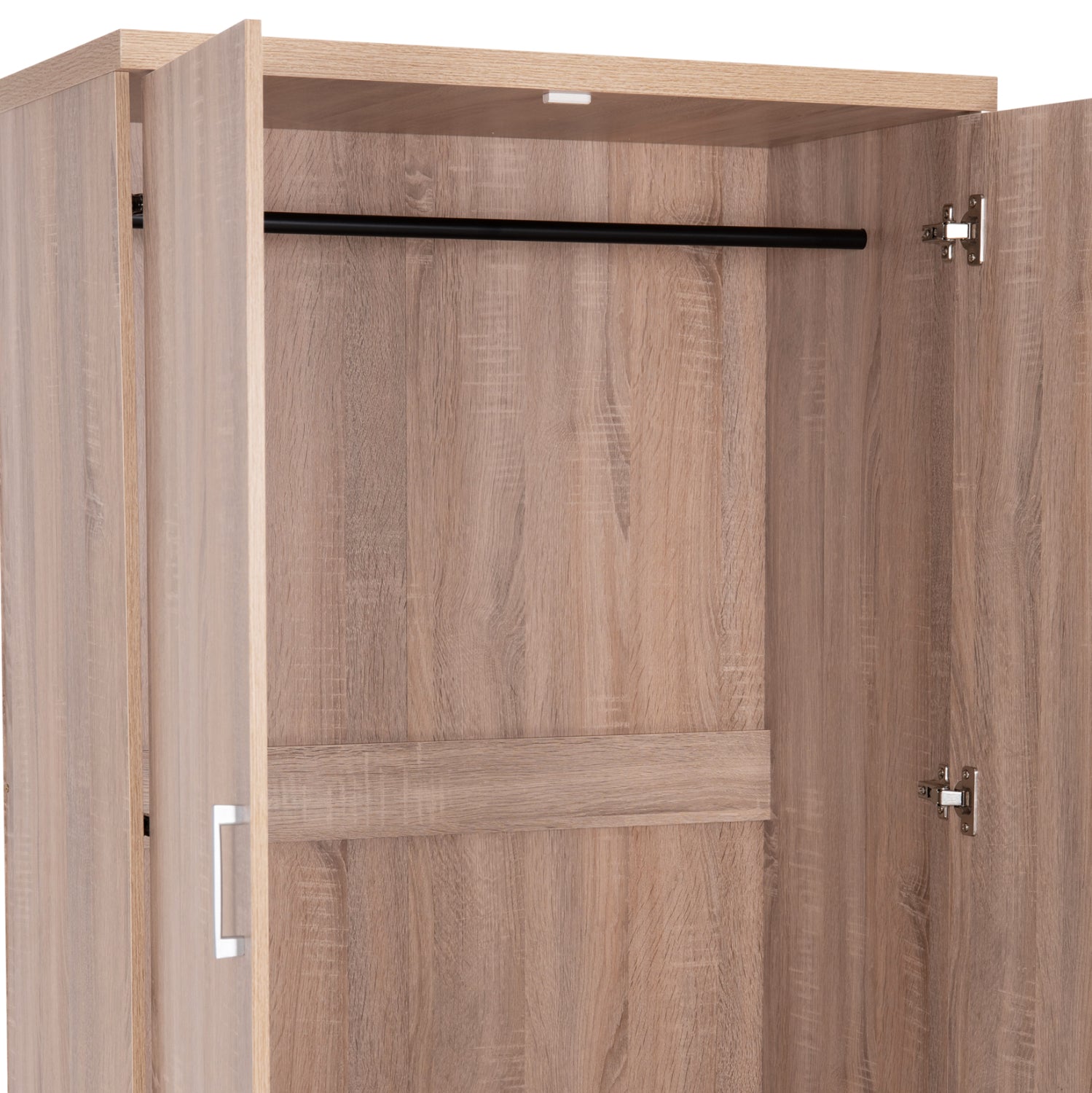 Wardrobe 2 Door with 2 drawers HM338.02 Sonama 80x41.5x180Ηcm.