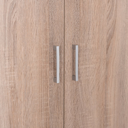 Wardrobe 2 Door with 2 drawers HM338.02 Sonama 80x41.5x180Ηcm.