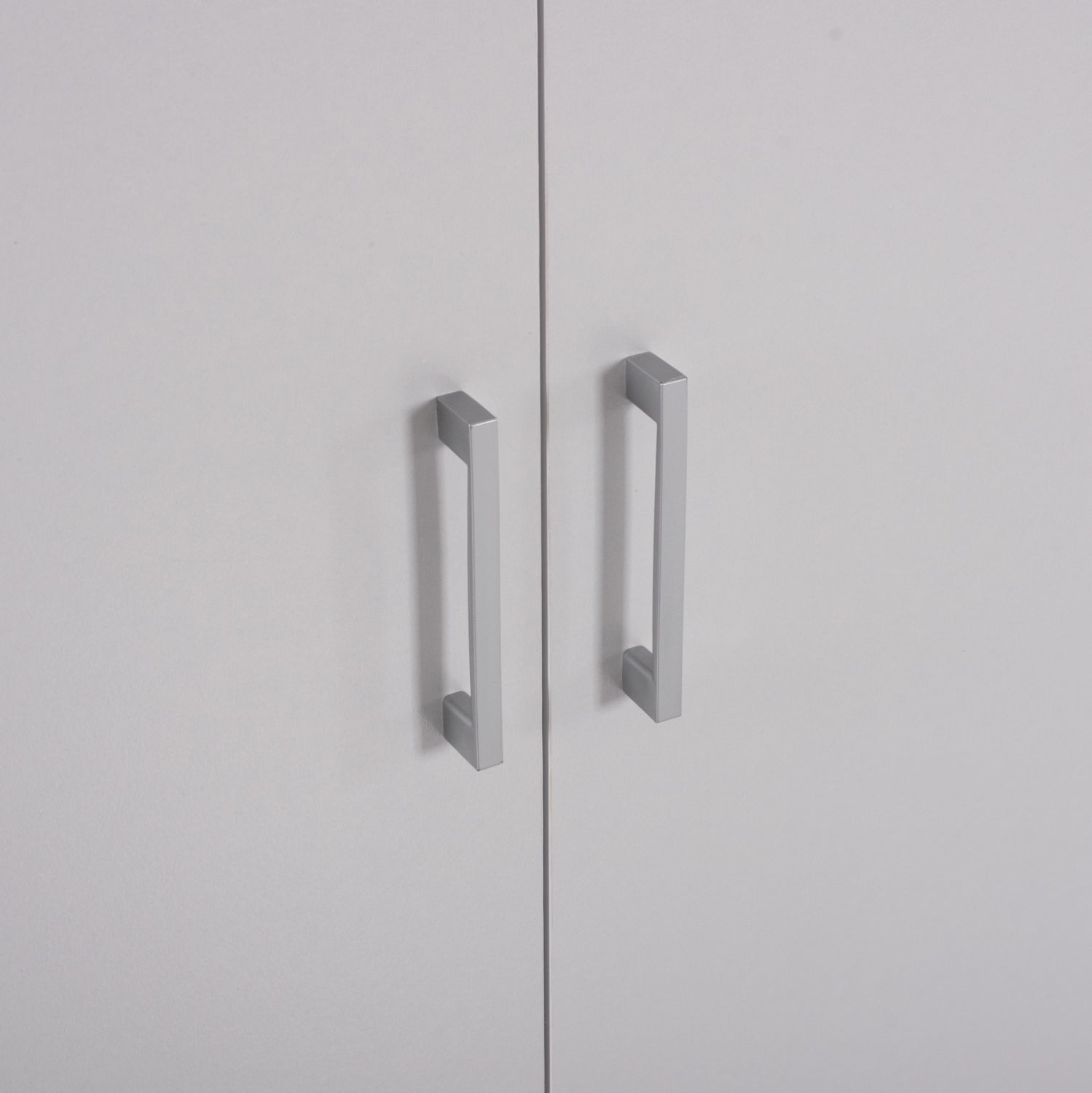 WARDROBE BAILEY HM337.05 2-LEAF 3 SHELVES MELAMINE IN WHITE 60Χ43Χ181H cm.