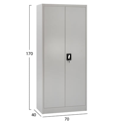 CLOSET 2-LEAF METAL HRONDA HM5749.21 WITH DIVIDER & KEYLOCK 70x40x170Hcm.
