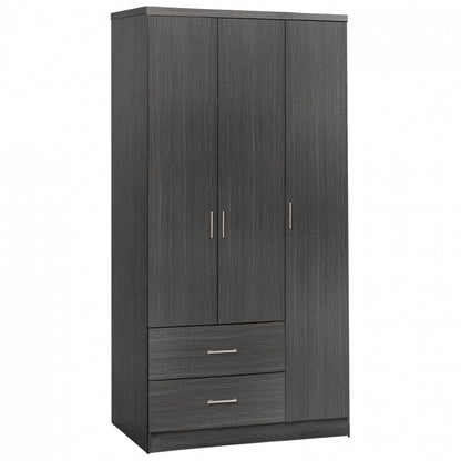 Wardorbe 3 Door with 2 drawers HM340.01 Zebrano 89x42,5x181