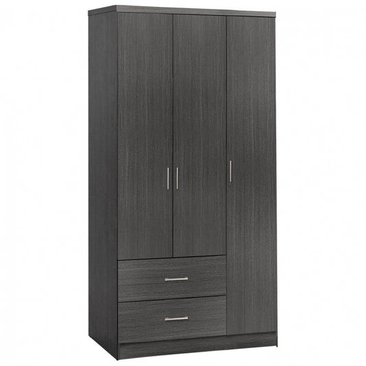 Wardorbe 3 Door with 2 drawers HM340.01 Zebrano 89x42,5x181