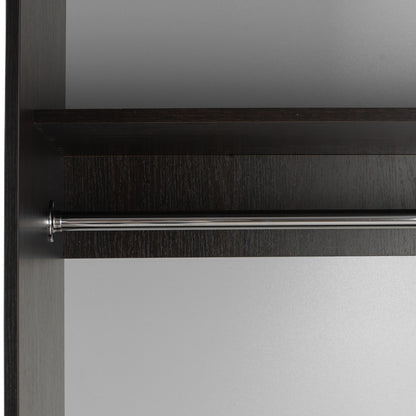 WARDROBE 2-LEAF HM2434.02 ADLER SLIDING DOORS MIRROR WENGE 160x60x210H