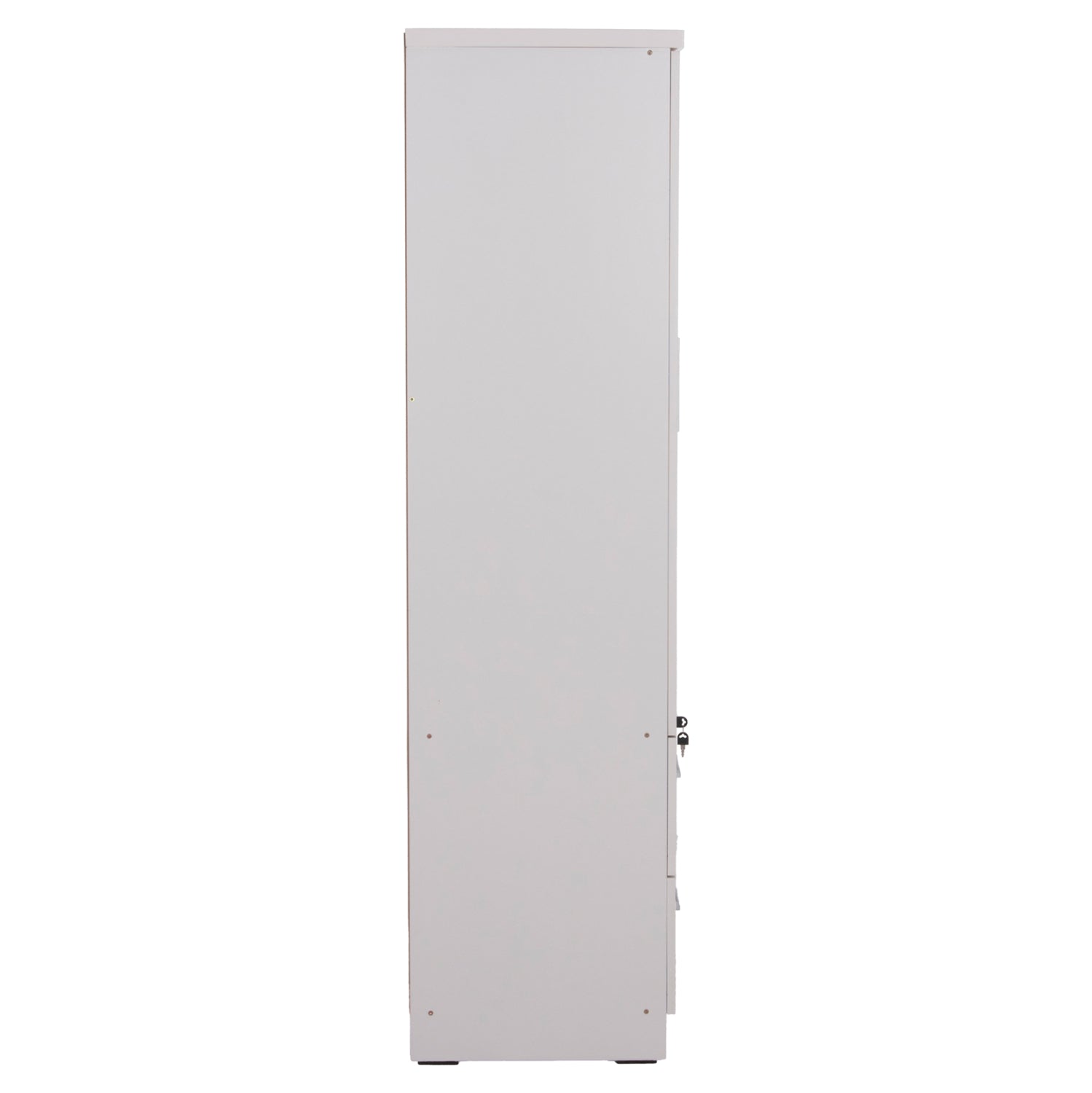 WARDROBE WITH MIRROR & SHELVES JARRY HM2485.01 MELAMINE IN WHITE 119x48x183Hcm.